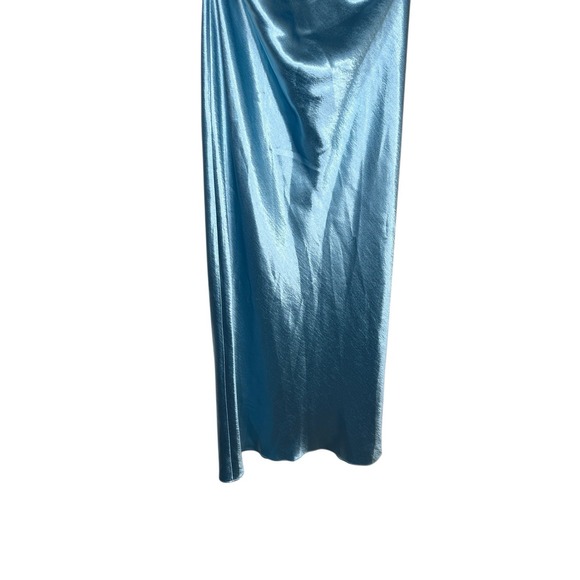 ANTHROPOLOGIE Sachin & Babi Sadie Halter Tie Neck Hammered Satin NEW 14 Dress - Picture 8 of 15